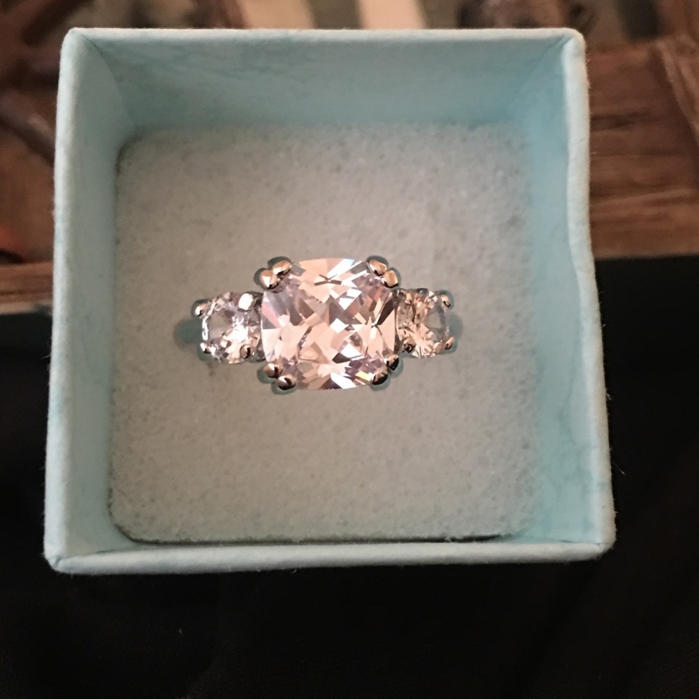 3.67 CT Cushion CZ Ring